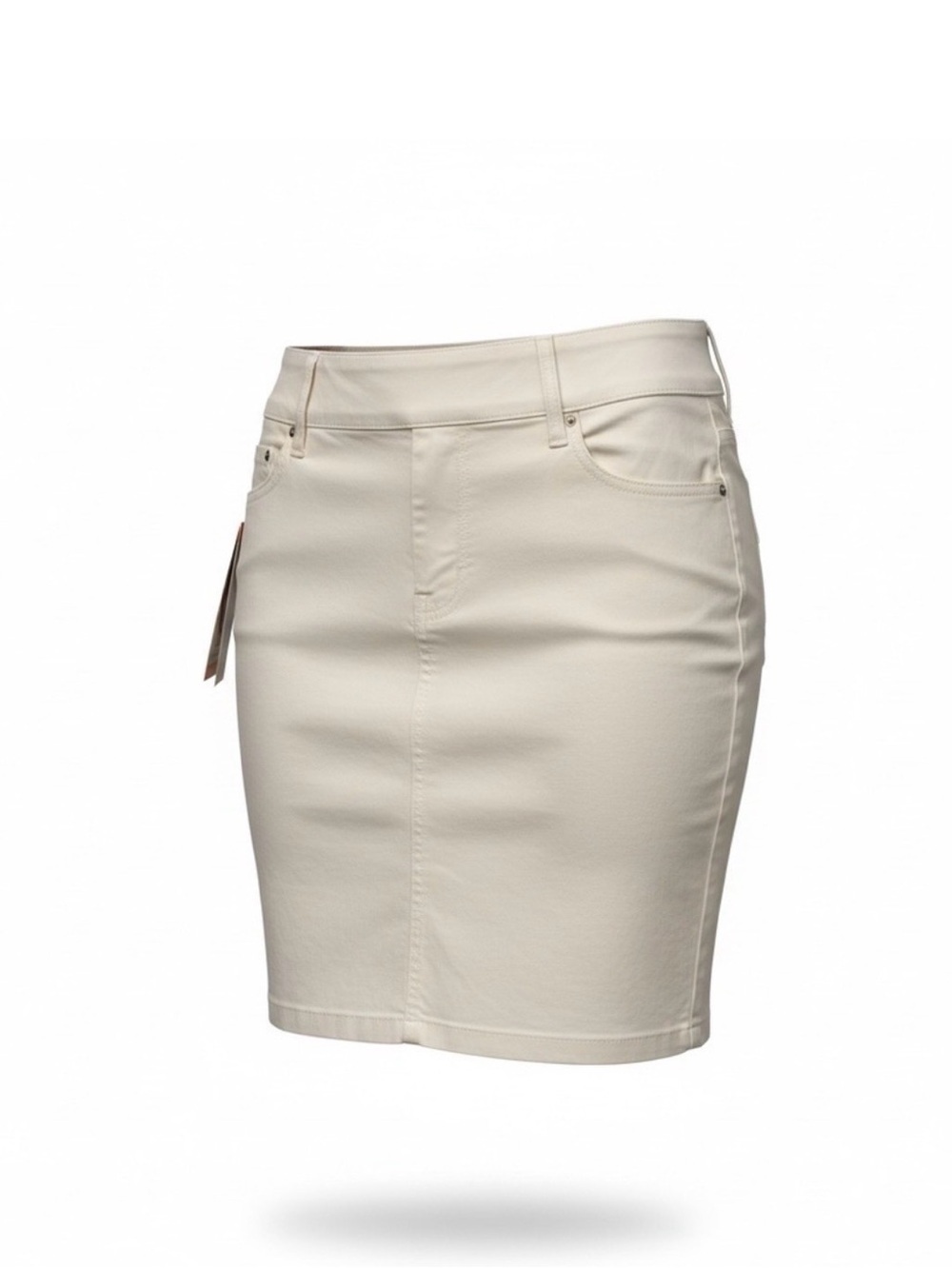 S.C.&CO. White Denim Skirt with shorts (XXL)